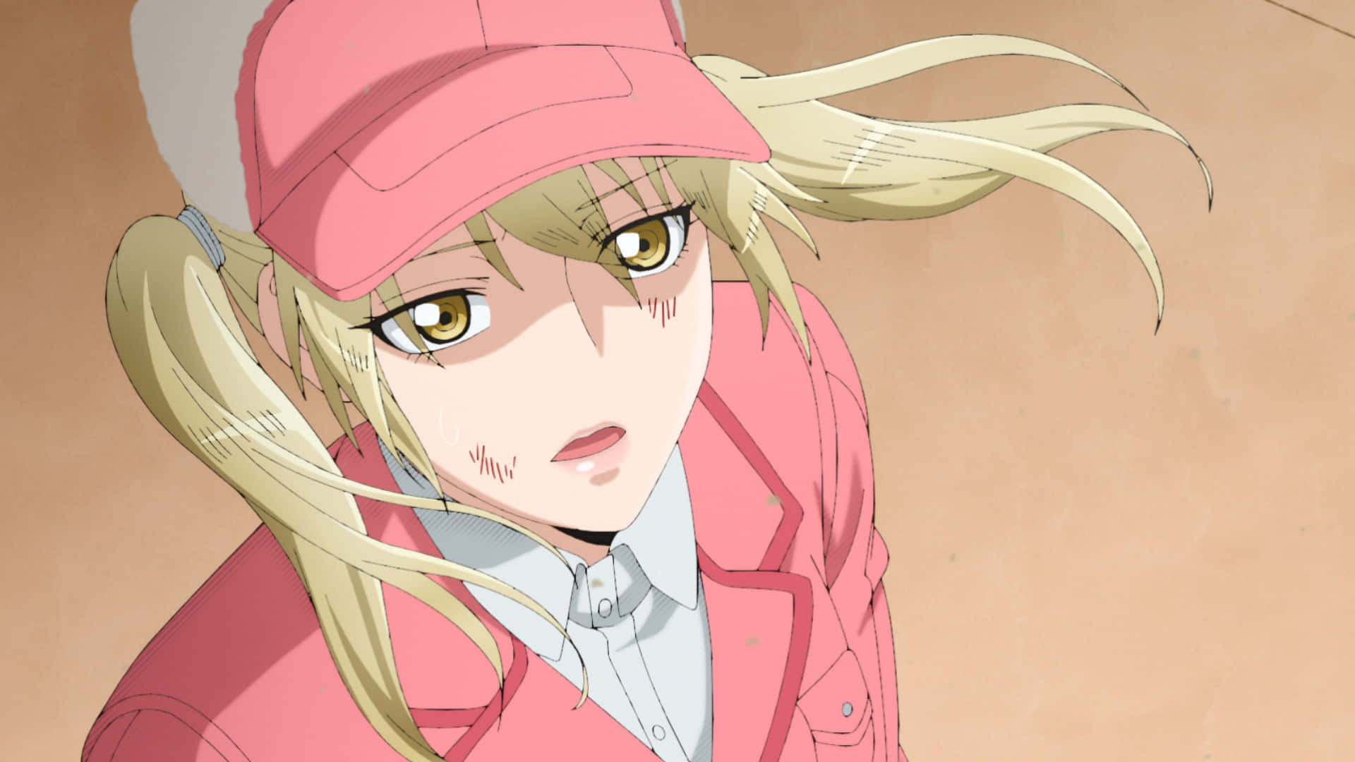 Eosinophil Cells At Work, anime character, blonde anime girl, Full HD Desktop Wallpaper