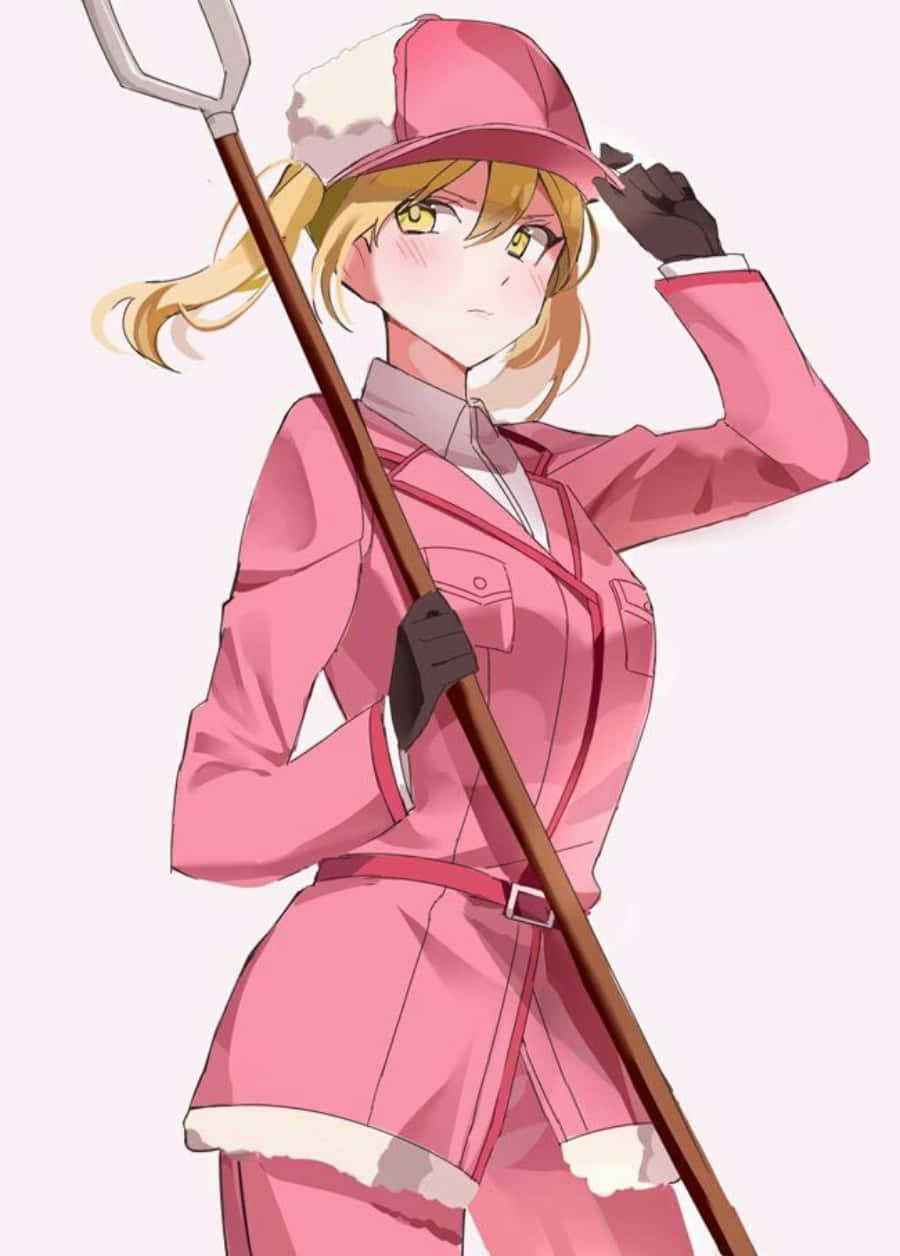 Cells At Work, Eosinophil, anime girl, SD Phone Wallpaper