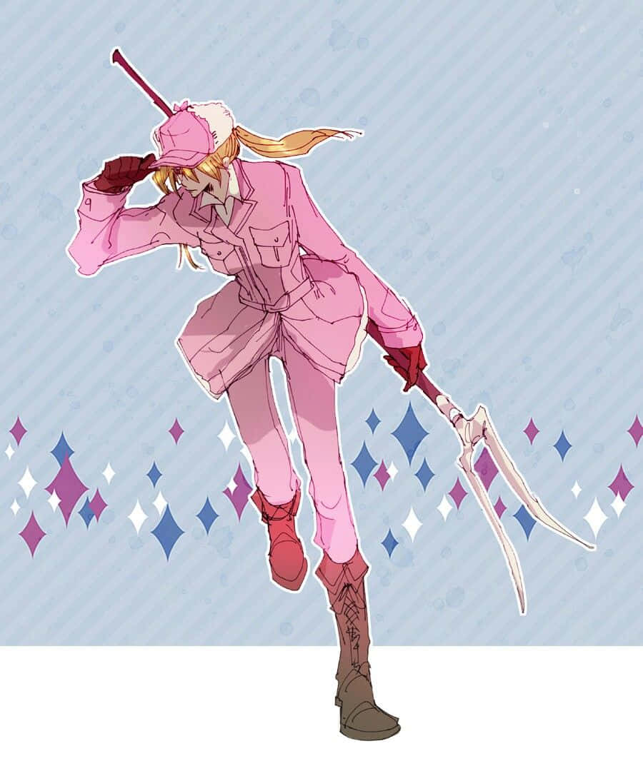 Eosinophil Cells At Work, anime girl, pink-clad, SD Phone Wallpaper