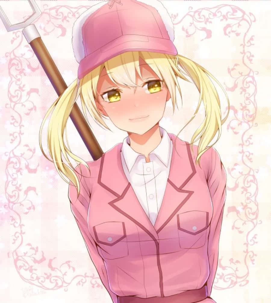 Eosinophil, anime girl, blonde hair, SD Phone Wallpaper