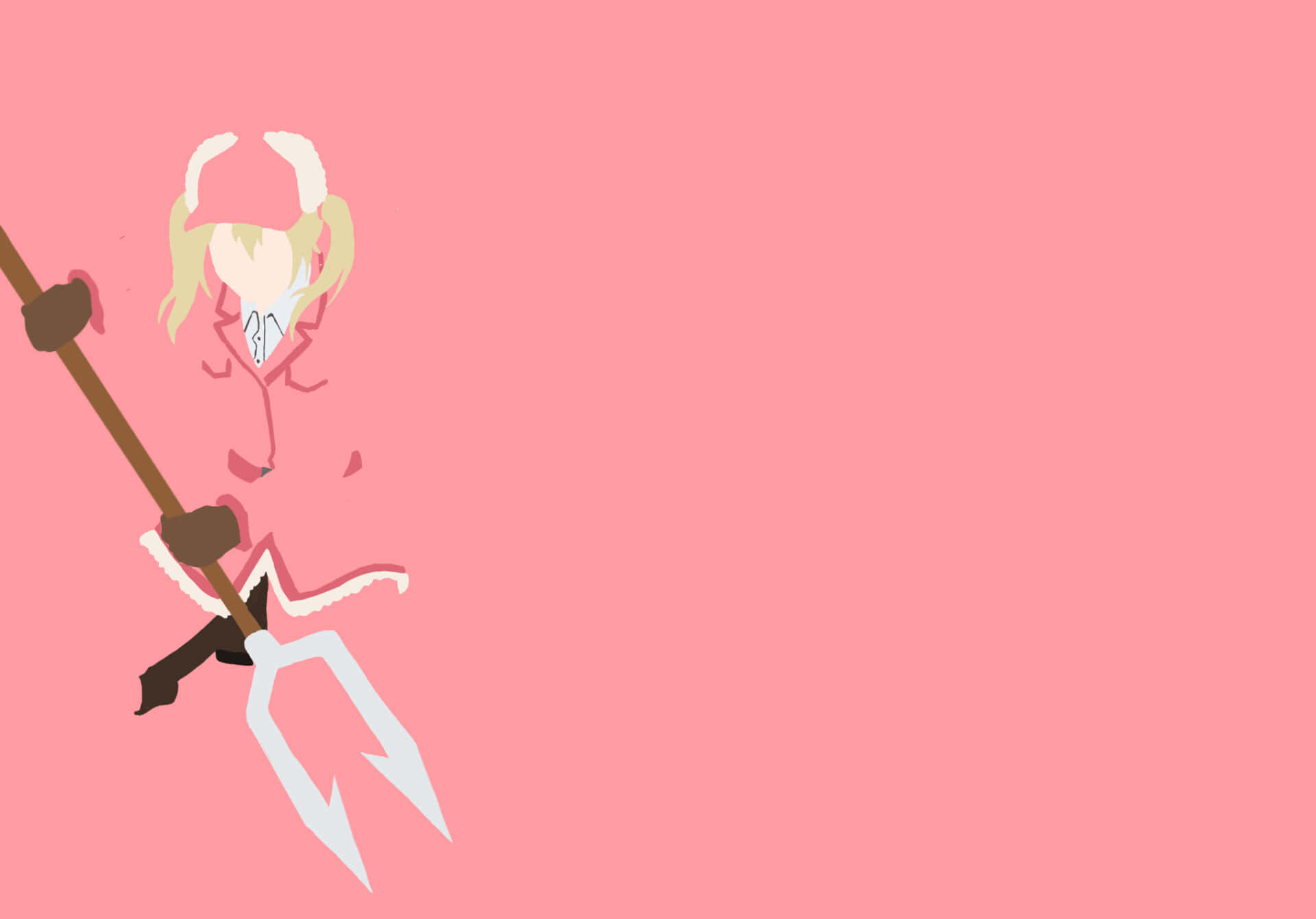 Eosinophil Cells At Work, anime girl, blonde pigtails, Full HD Desktop Wallpaper