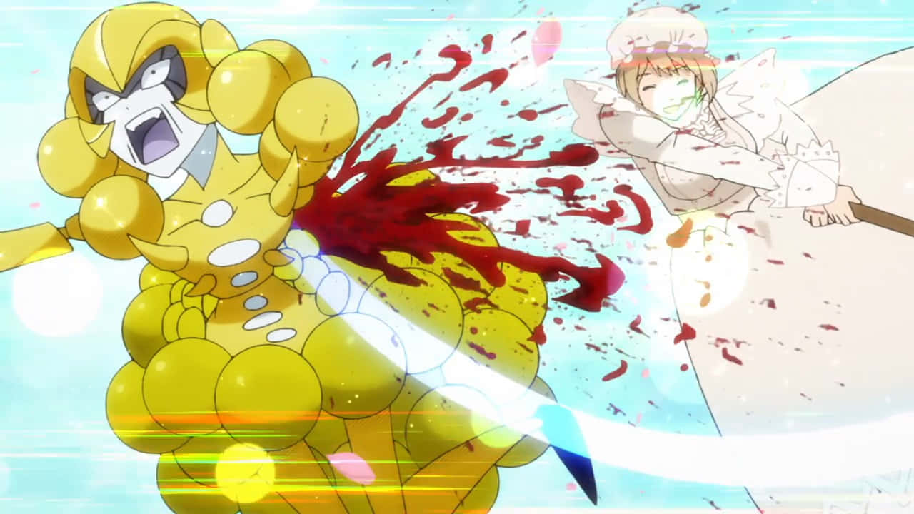 Cells At Work, macrophage, yellow bubble-headed anime character, HD Desktop Wallpaper