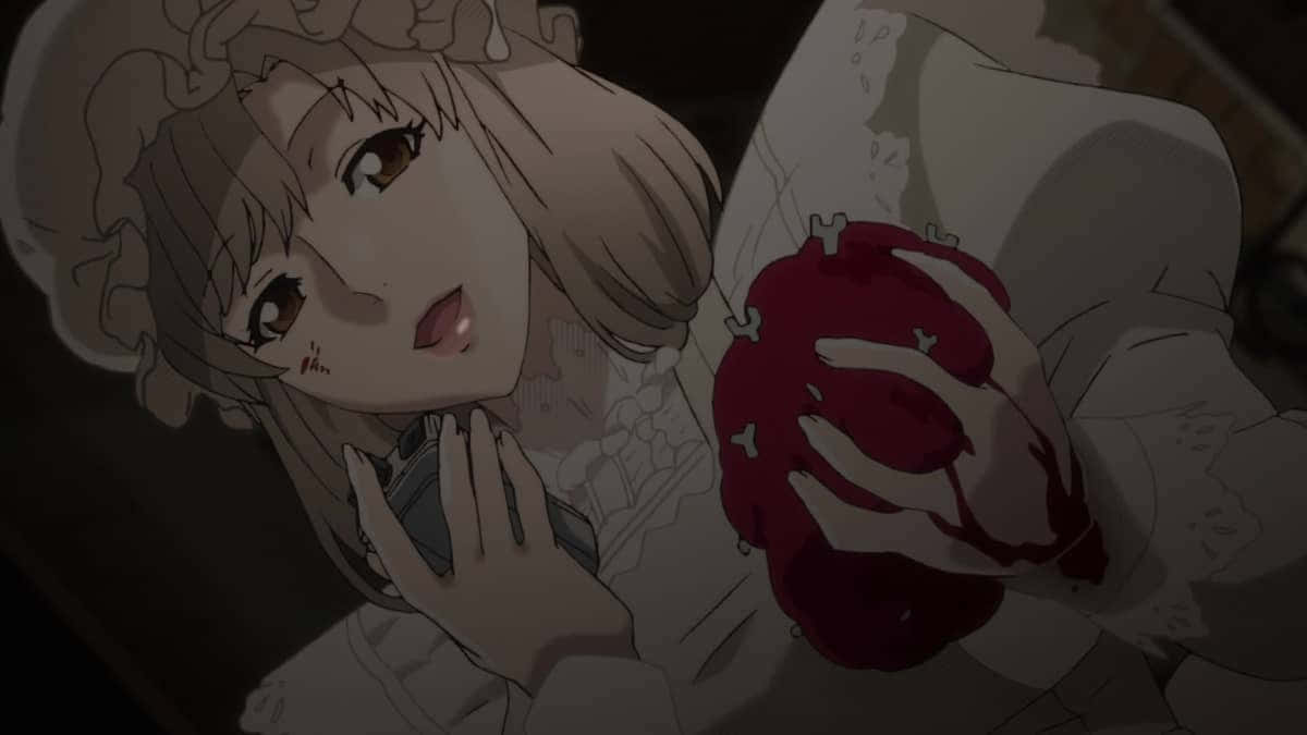 Cells At Work Macrophage, red heart-shaped object, pale anime girl, SD Desktop Wallpaper