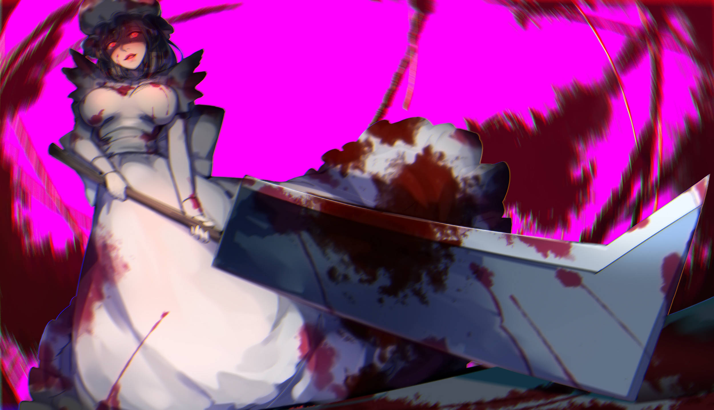 Cells At Work, yandere macrophage, anime bride, Full HD Desktop Wallpaper