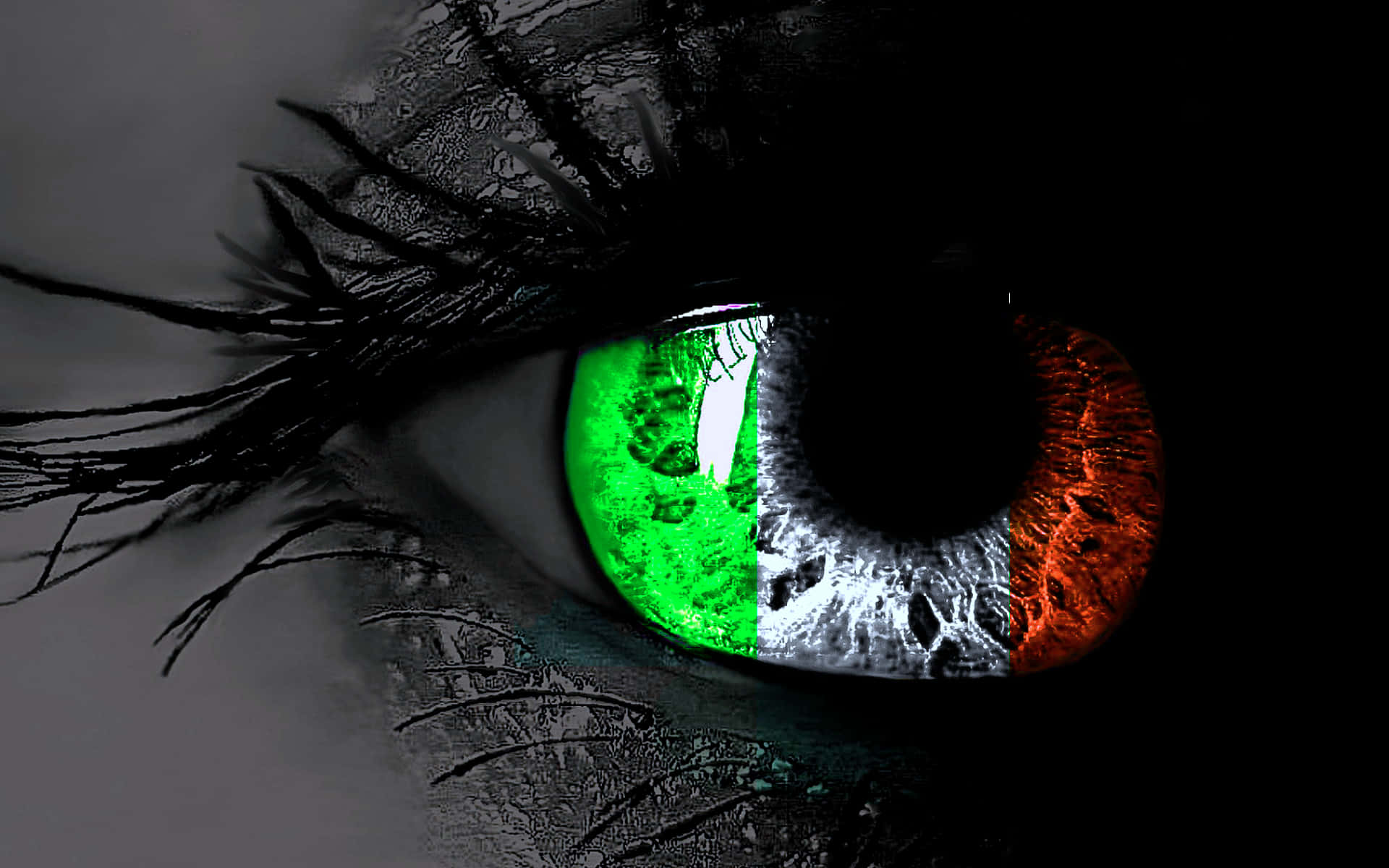 Celtic Irish, green, white, Full HD Desktop Wallpaper
