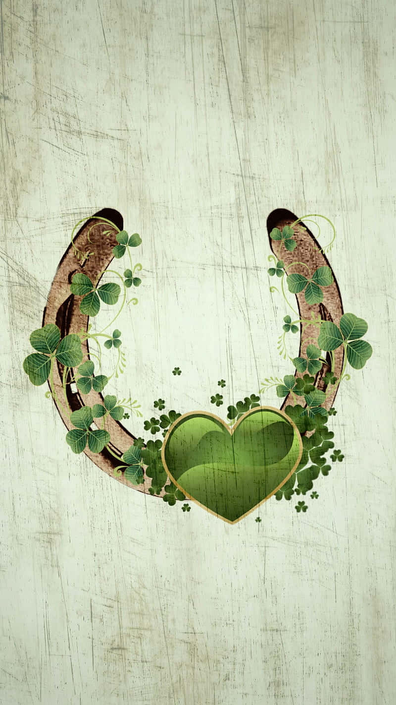 Celtic Irish, horseshoe, green clovers, HD Phone Wallpaper