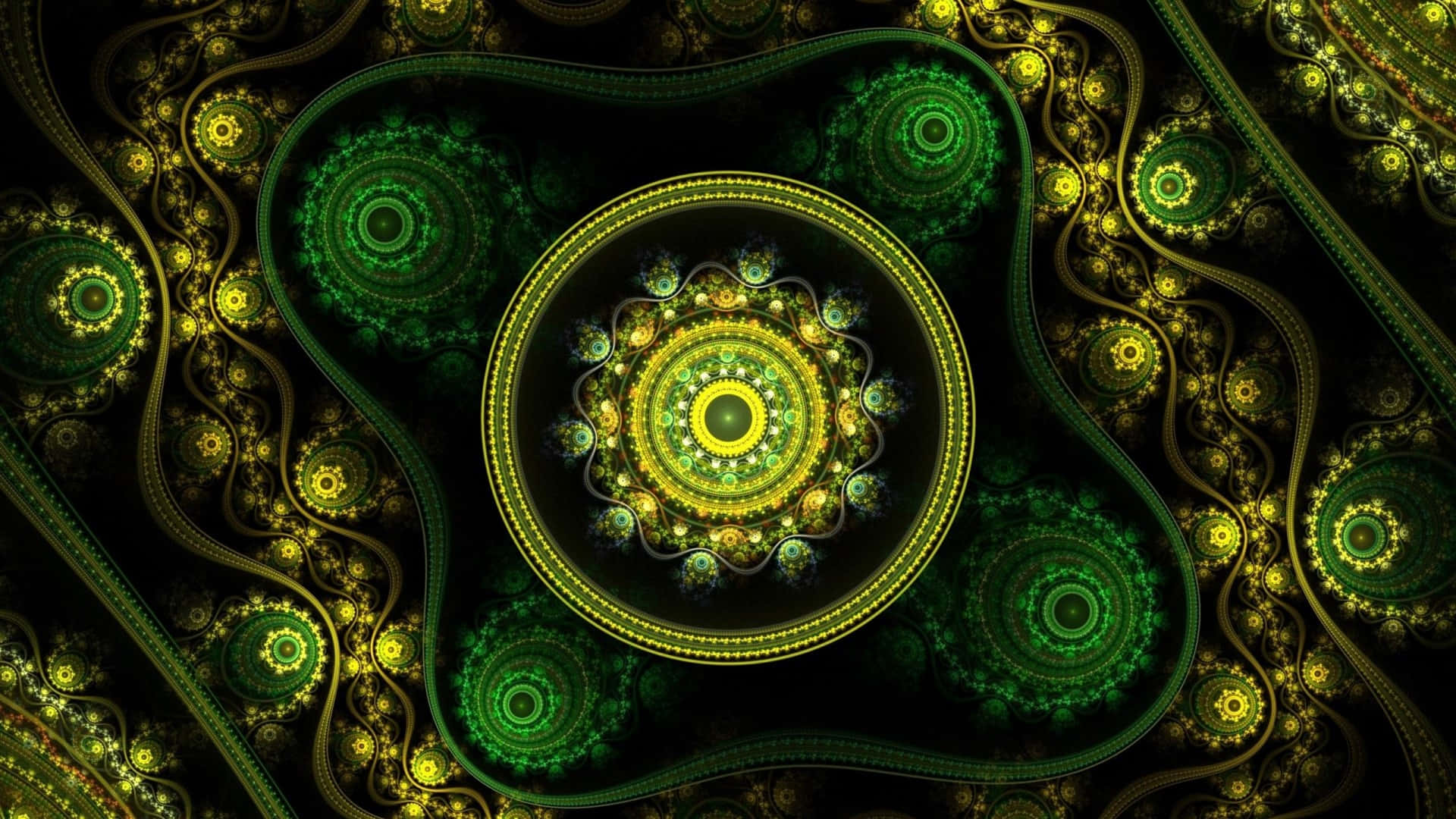 Celtic Irish, green, gold, Full HD Desktop Wallpaper