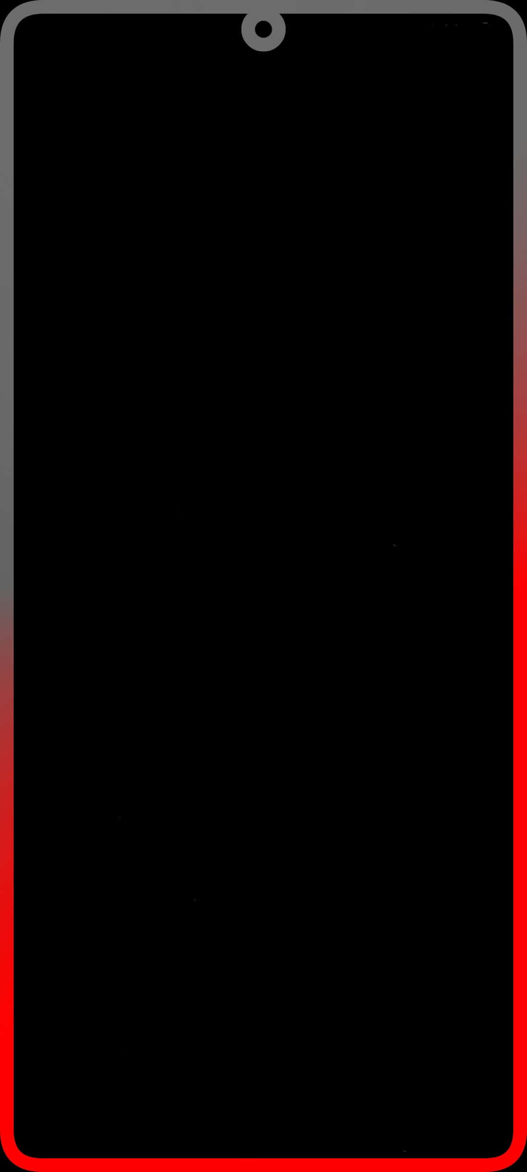 black screen, red gradient border, smartphone, Full HD Phone Wallpaper