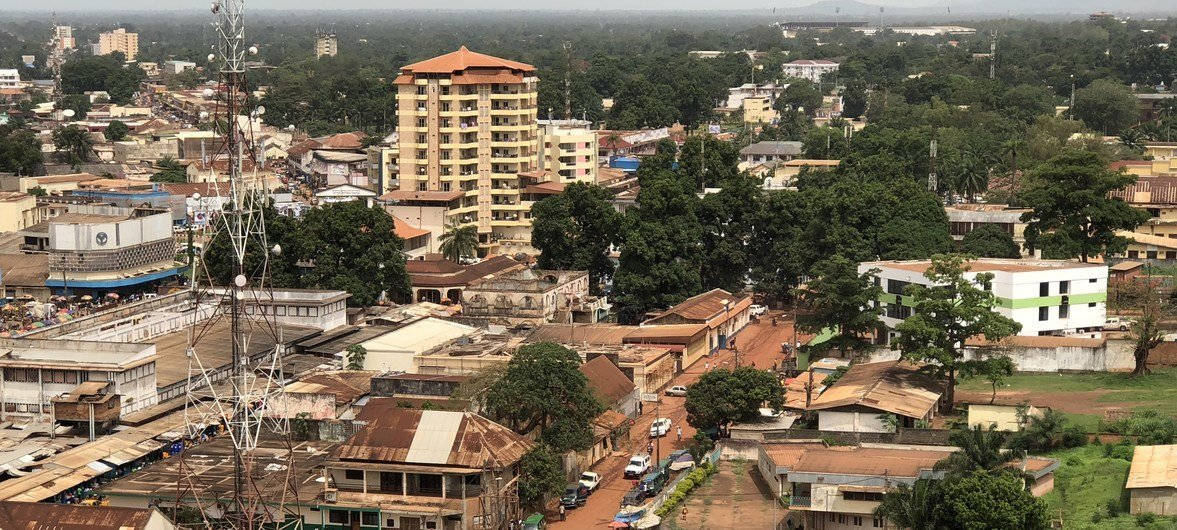 Central African Republic, city, aerial view, SD Desktop Wallpaper