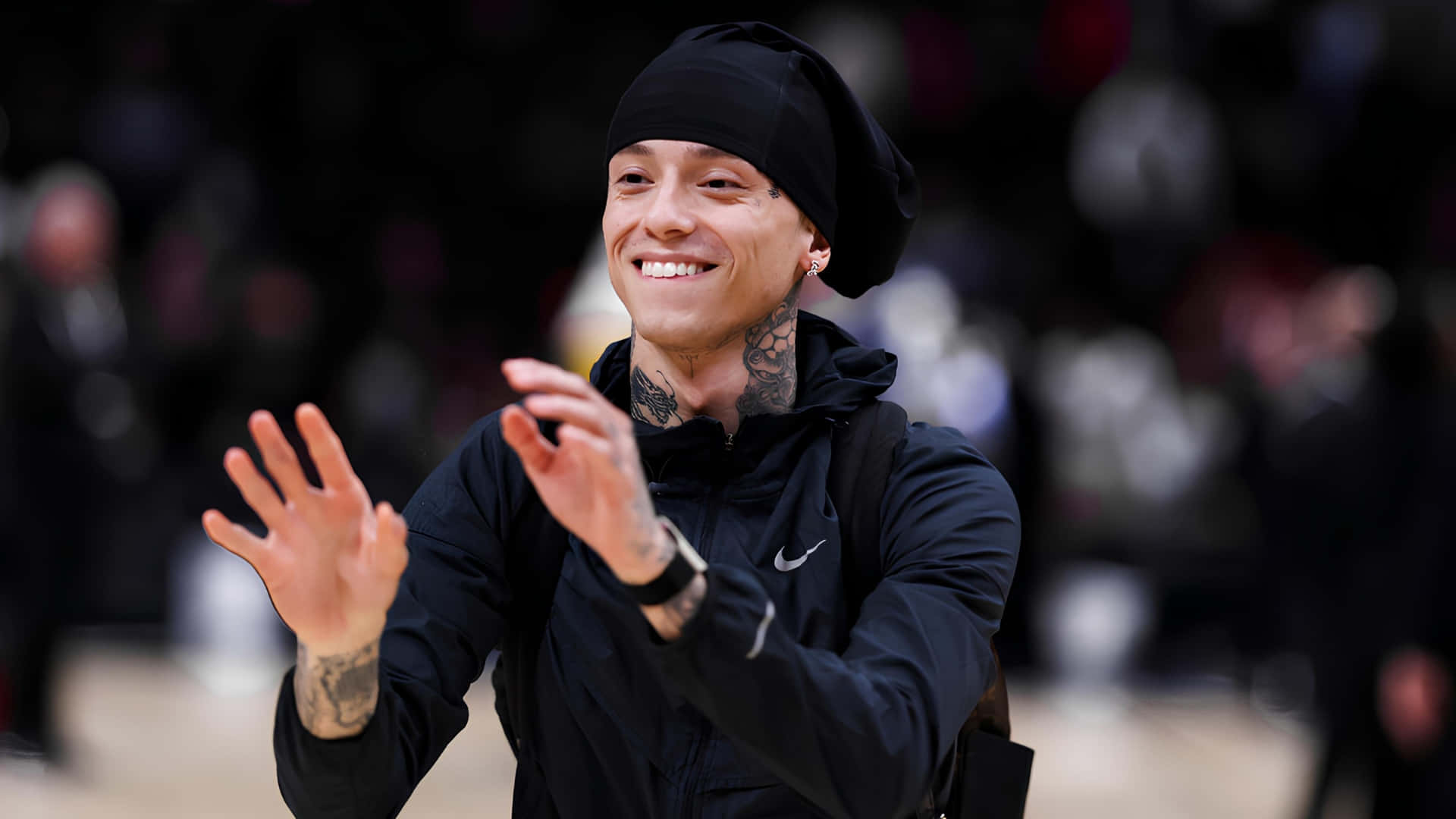 Central Cee, black beanie, tattoos, Full HD Desktop Wallpaper