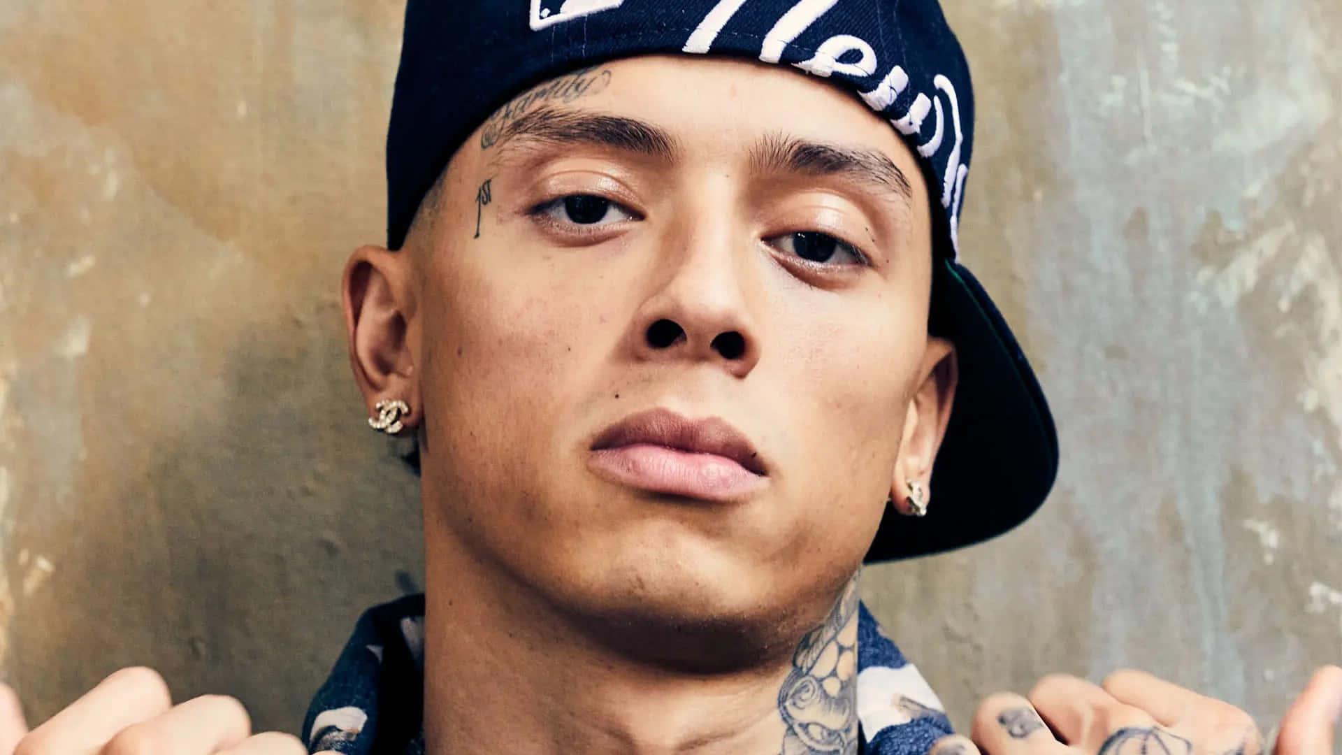 Central Cee, tattoos, backward cap, Full HD Desktop Wallpaper