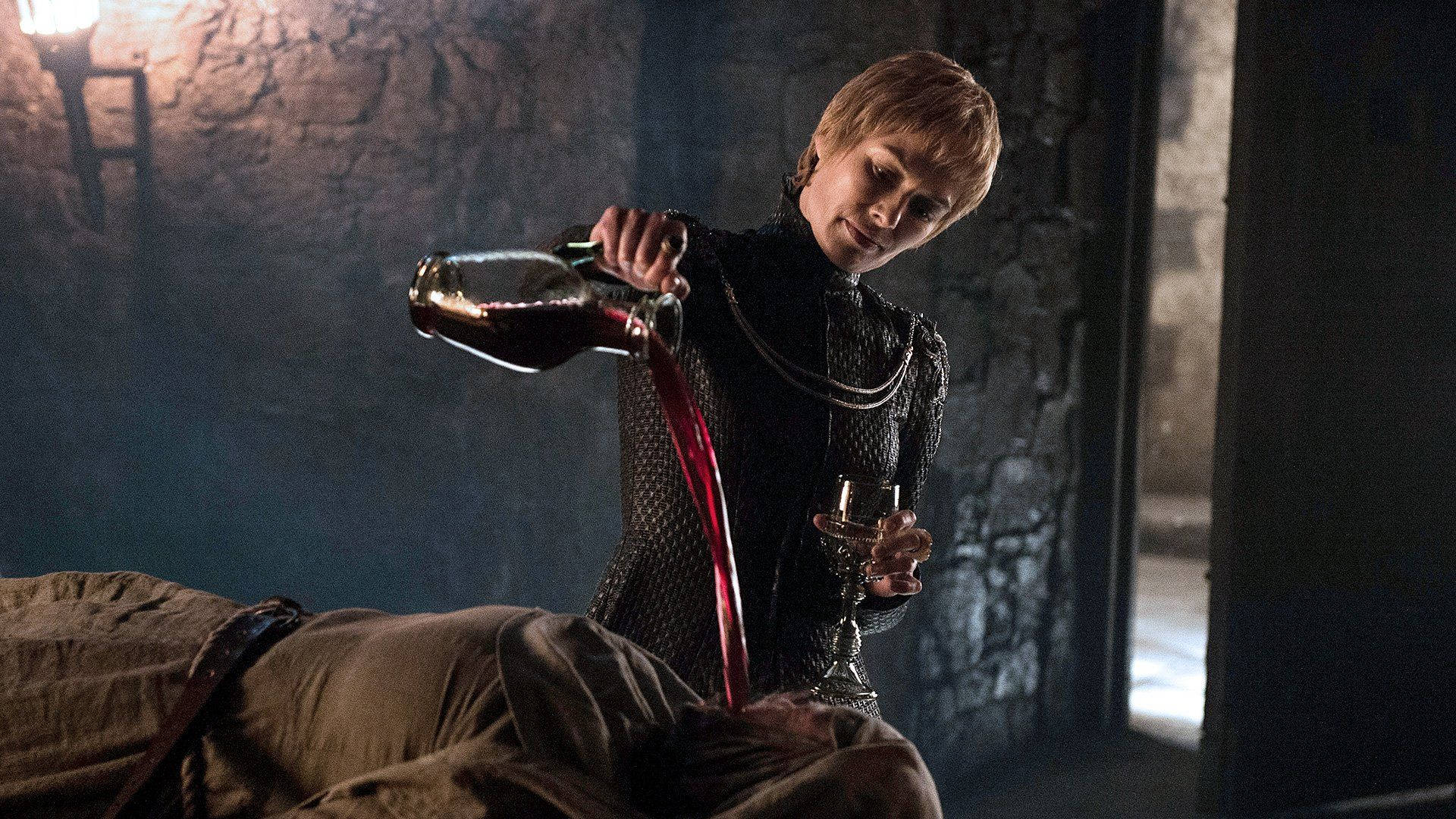 Cersei Lannister, revenge scene, dark armor, Full HD Desktop Wallpaper