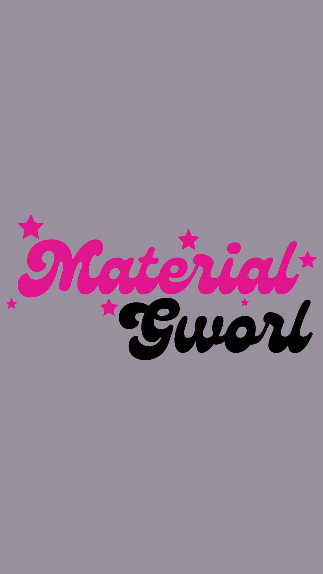 Material Gworl, pink, black, Full HD Phone Wallpaper