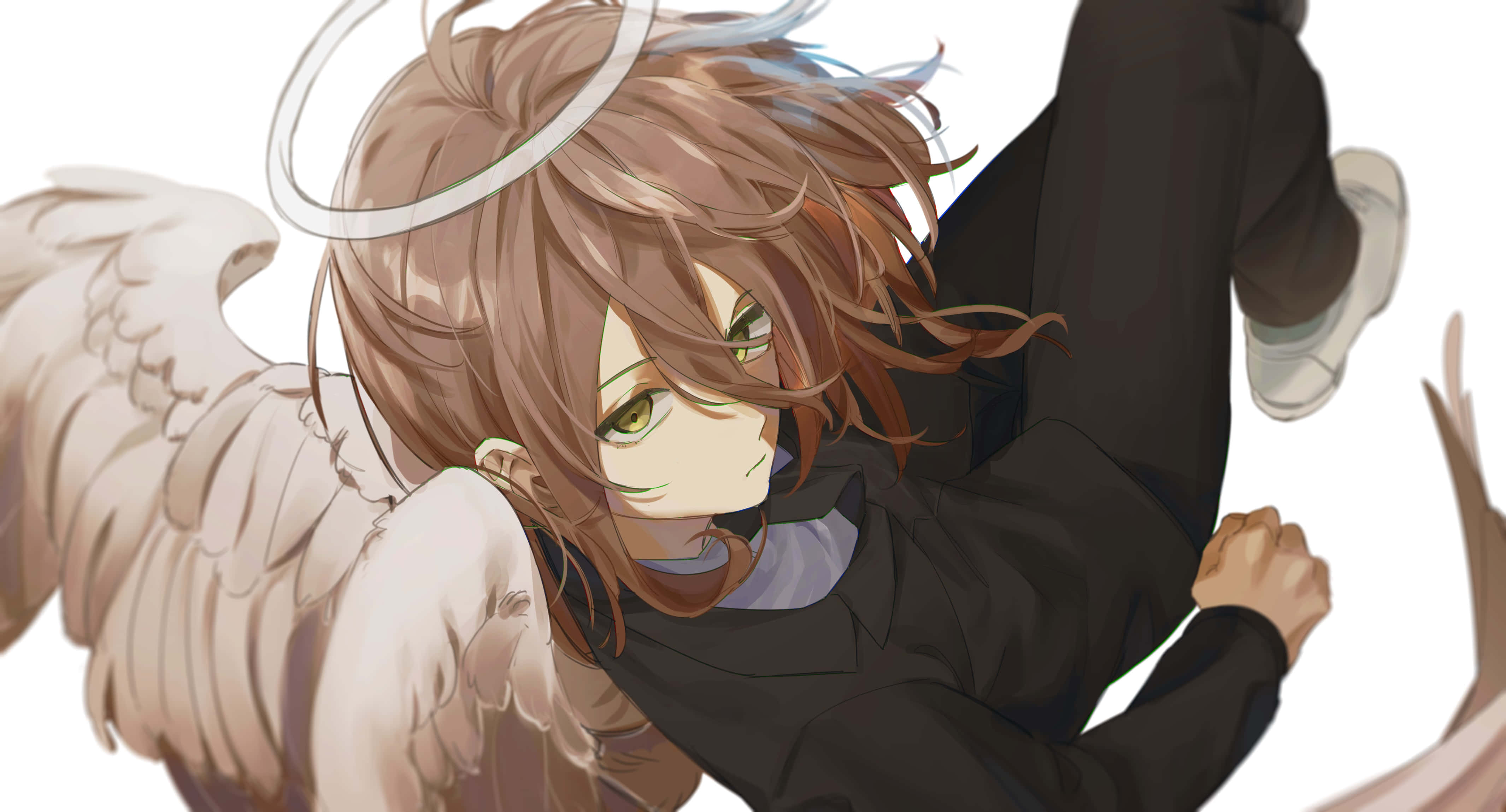 Angel Devil, Chainsaw Man, brown hair, 4K Desktop Wallpaper