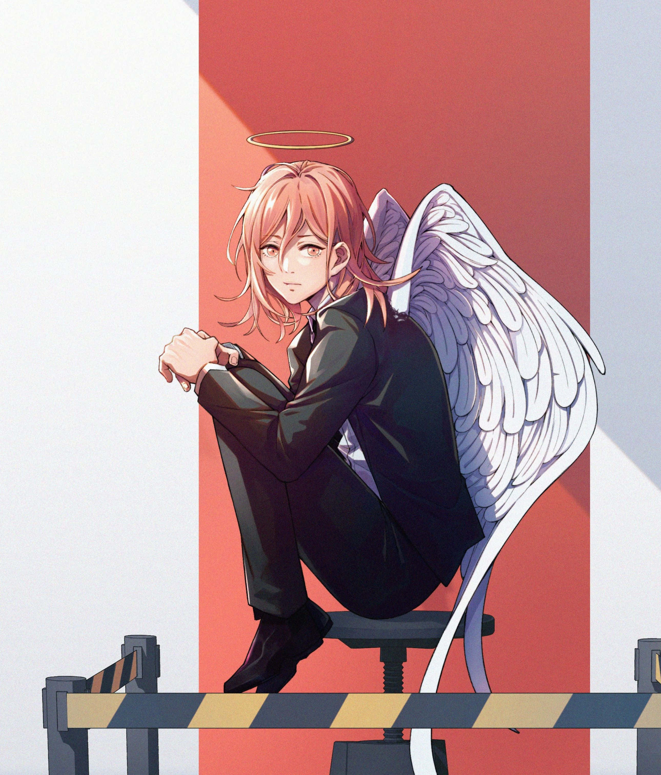 Chainsaw Man, Angel Devil, pink-haired, 2K Phone Wallpaper