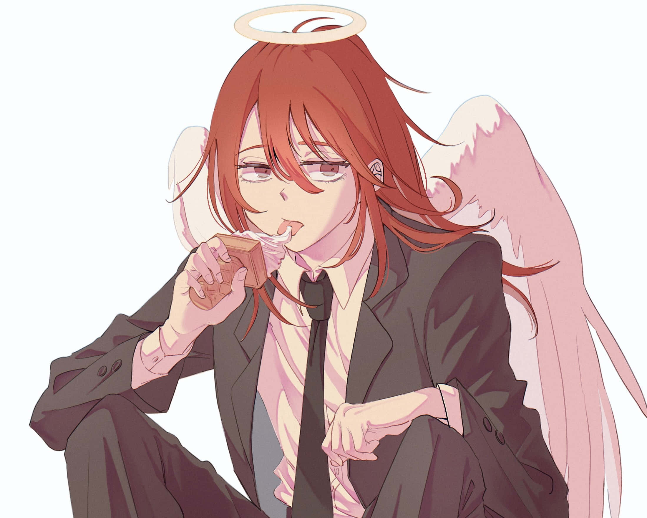 Chainsaw Man, Angel Devil, red-haired anime angel, Full HD Desktop Wallpaper
