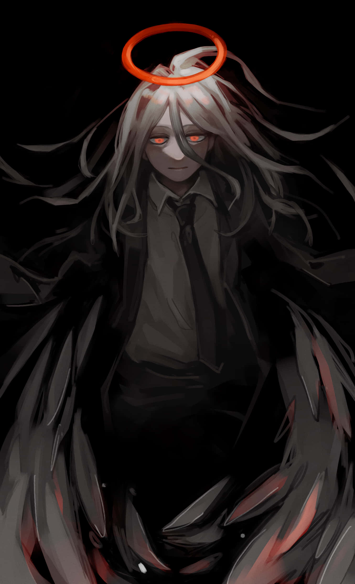 Angel Devil, Chainsaw Man, white hair, Full HD Phone Wallpaper
