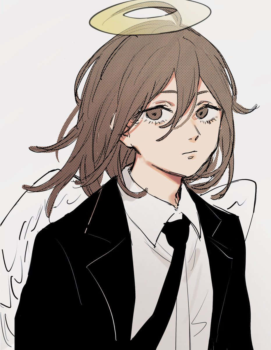 Chainsaw Man, Angel Devil, brown hair, SD Phone Wallpaper