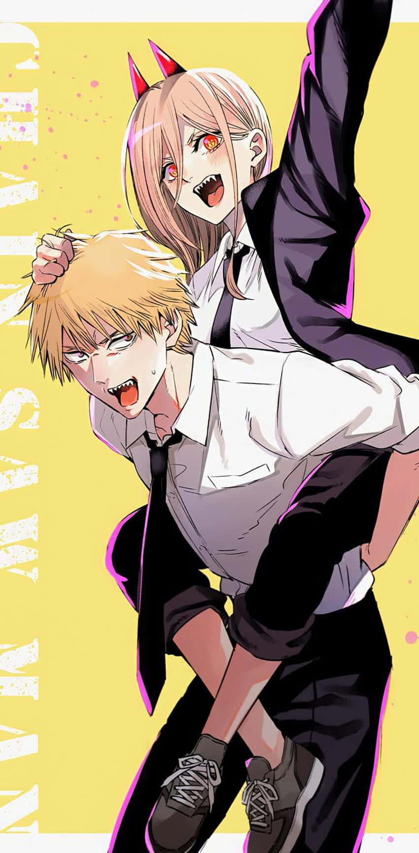 Chainsaw Man, Denji, school uniforms, HD Phone Wallpaper