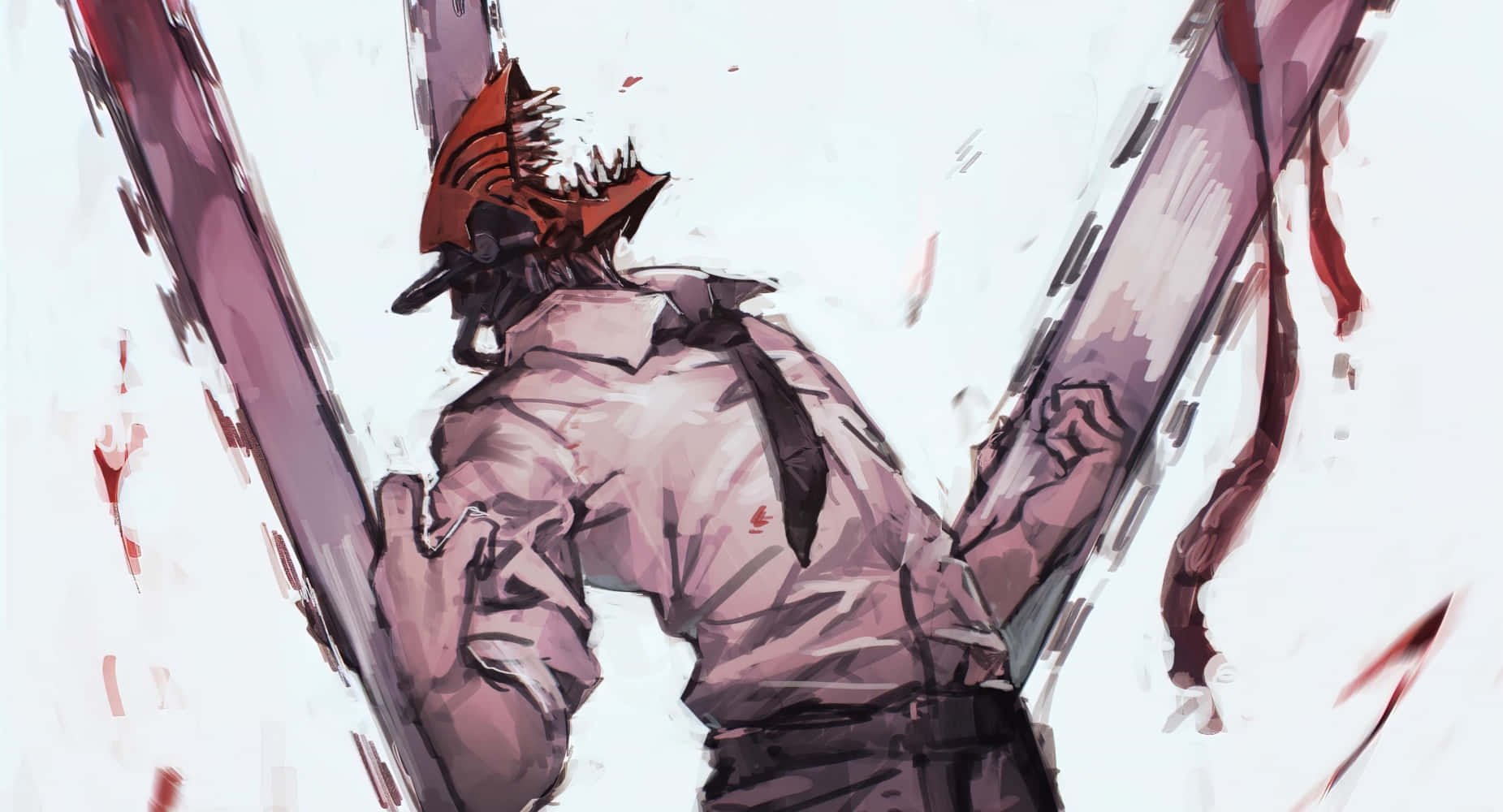 Denji, Chainsaw Man, chainsaw-wielding anime character, HD Desktop Wallpaper
