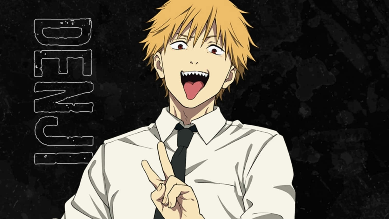 Denji, Chainsaw Man, spiky blonde hair, HD Desktop Wallpaper