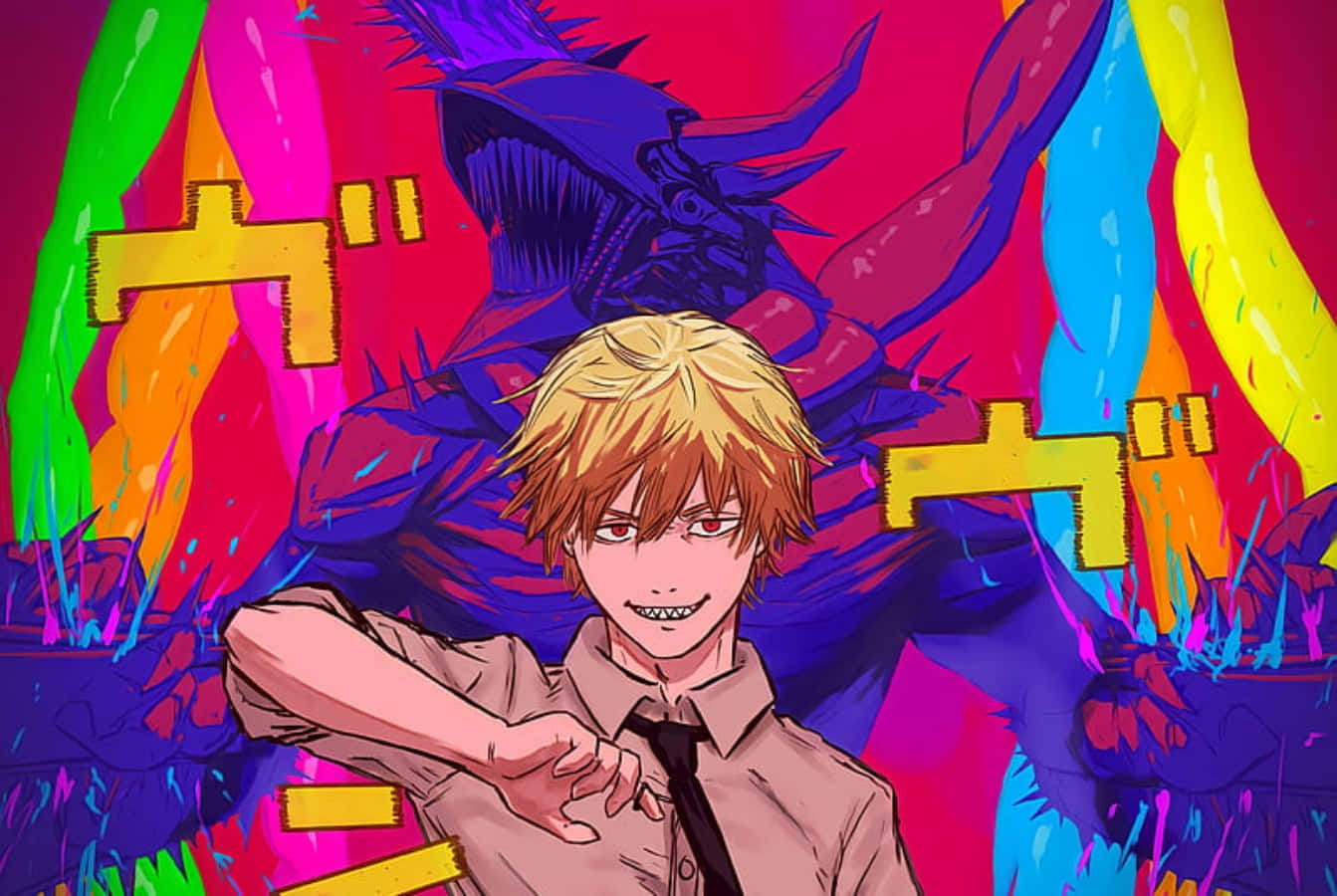 Denji, Chainsaw Man, blue demon, HD Desktop Wallpaper