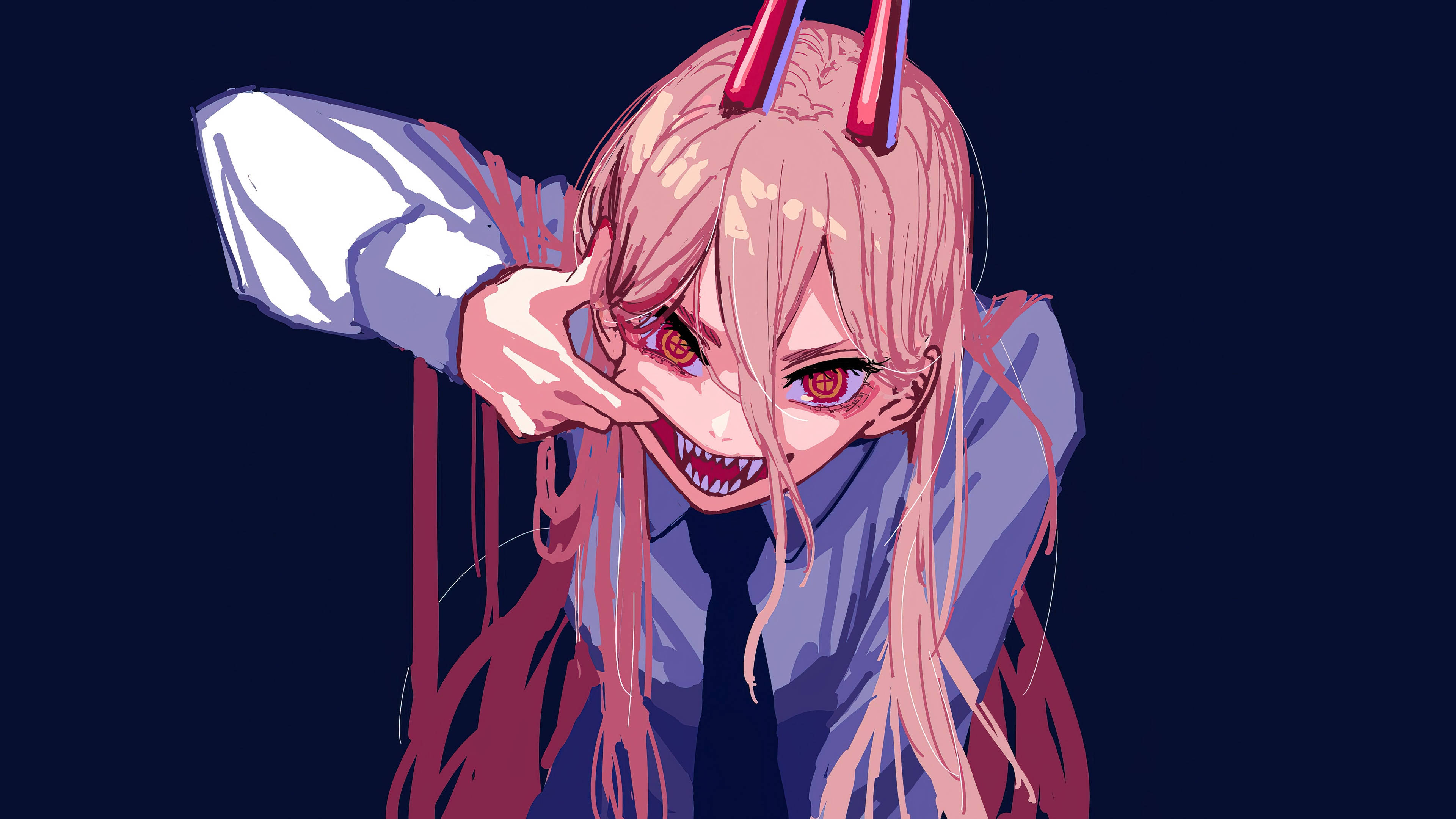 Chainsaw Man, Himeno, pink-haired, 4K Desktop Wallpaper