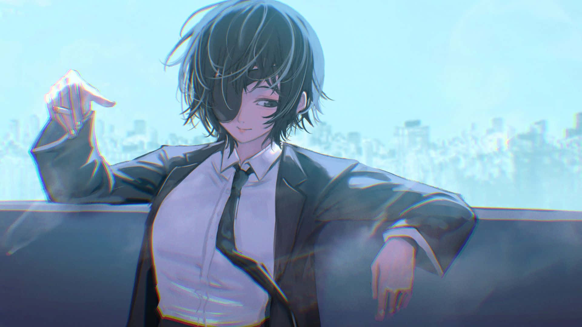 Chainsaw Man, Himeno, suit, Full HD Desktop Wallpaper