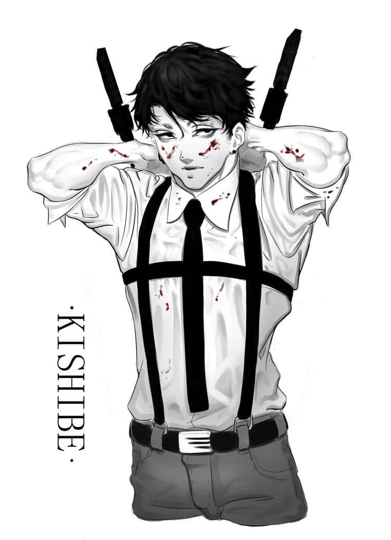 Chainsaw Man, Kishibe, dark hair, SD Phone Wallpaper