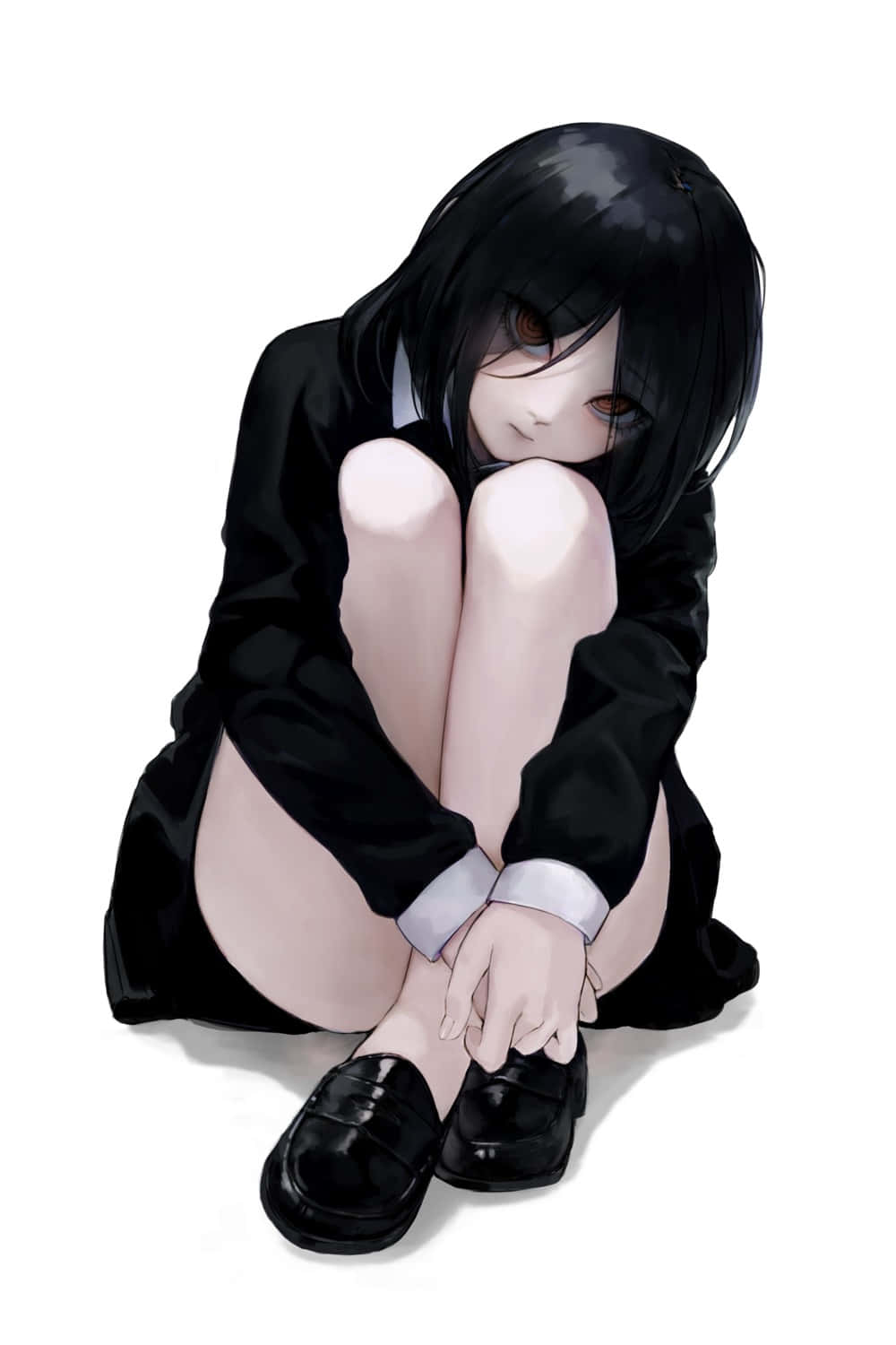 Nayuta, Chainsaw Man, black hair, HD Phone Wallpaper