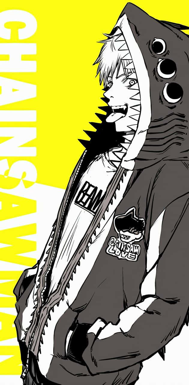 Shark Hoodie, Chainsaw Man, anime character, HD Phone Wallpaper