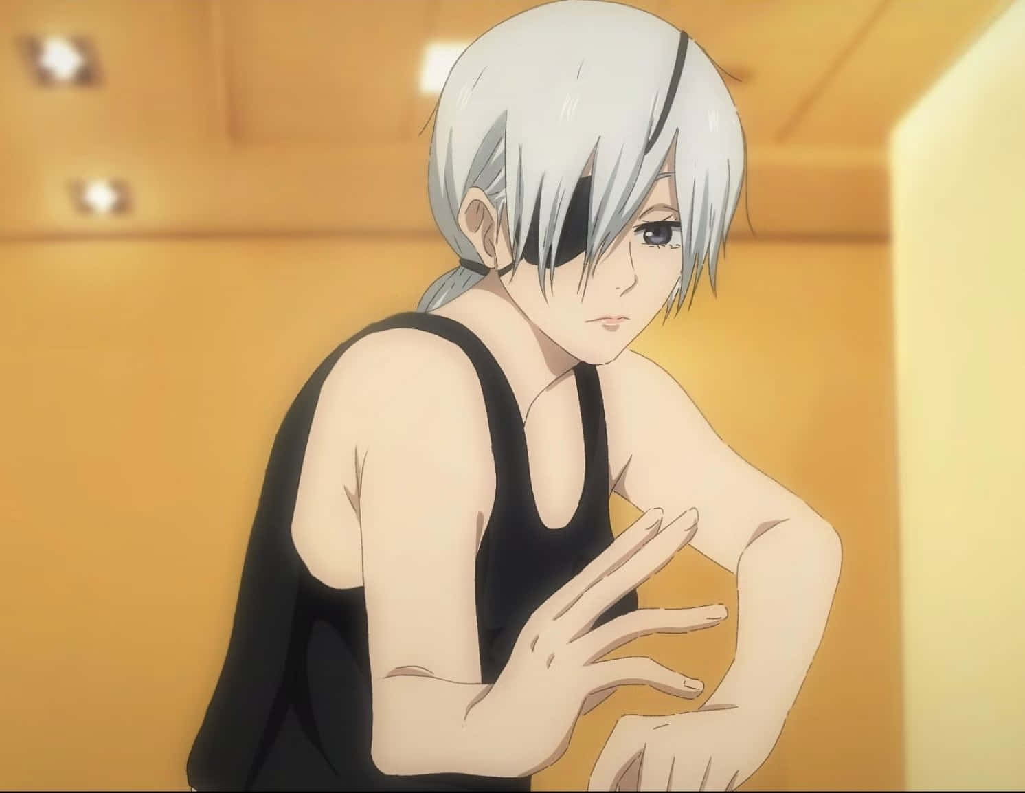 Quanxi, Chainsaw Man, silver-haired, HD Desktop Wallpaper