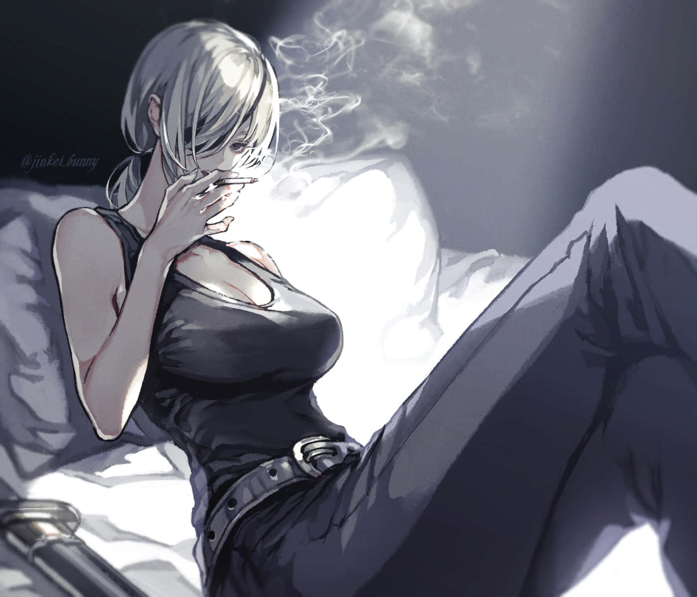 Chainsaw Man, Quanxi, silver-haired anime woman, HD Desktop Wallpaper