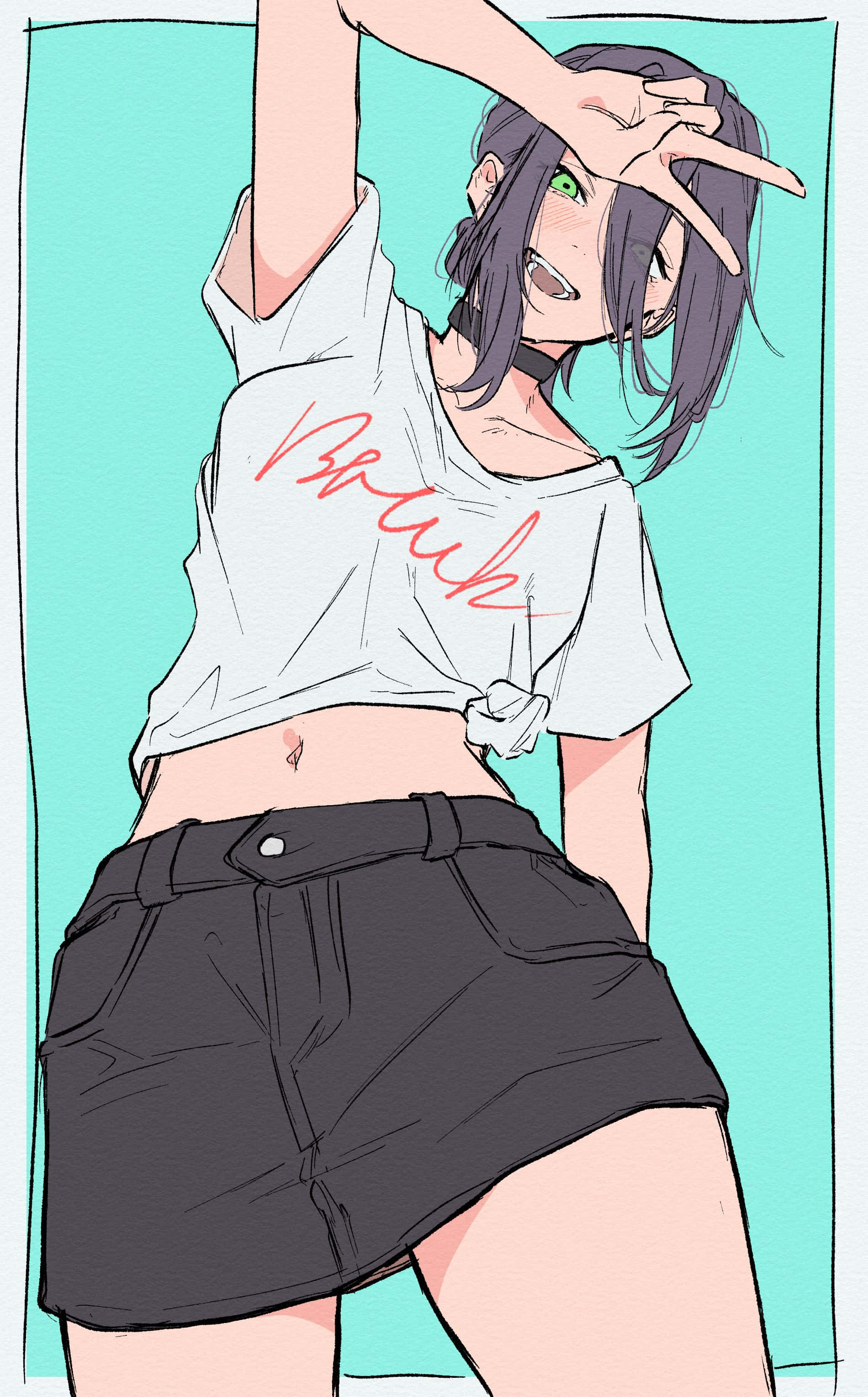 Chainsaw Man, Reze, purple hair, 2K Phone Wallpaper