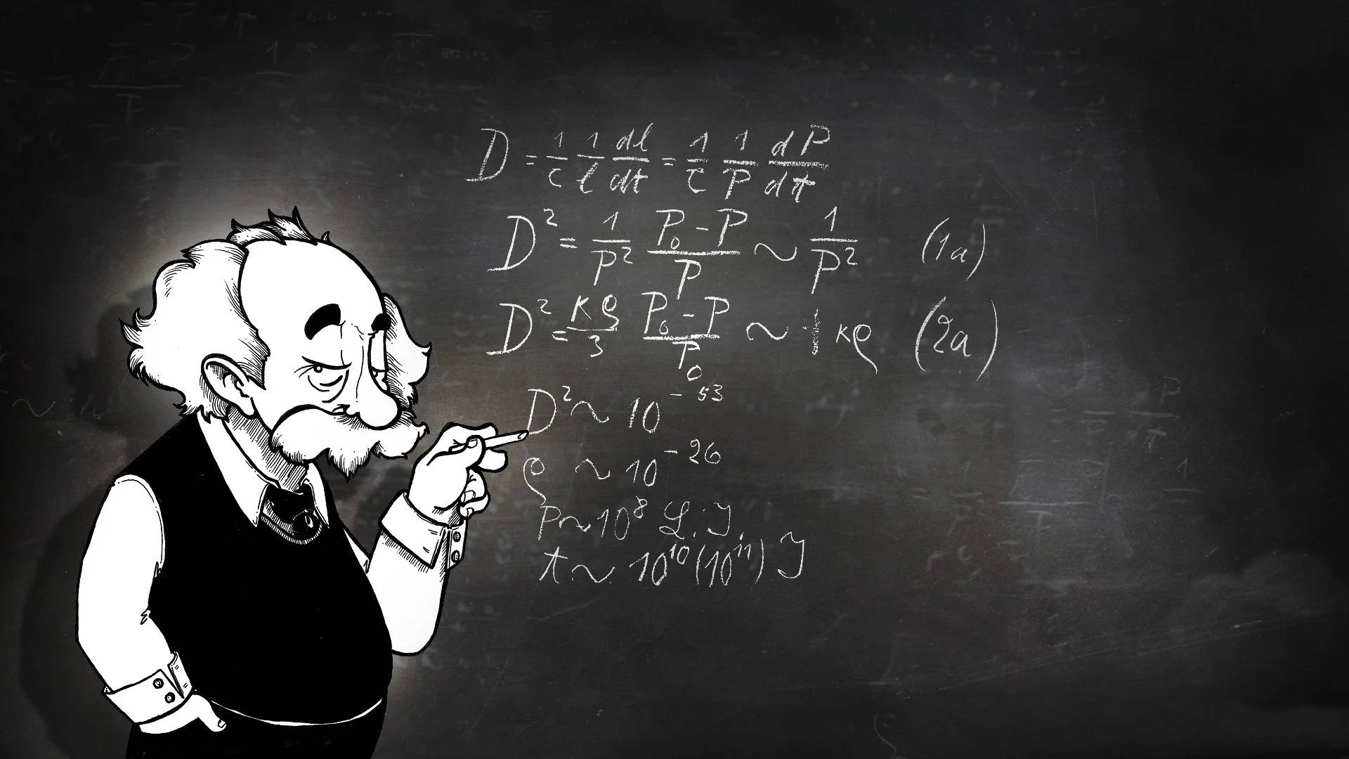 chalkboard, mathematics professor, mustache, Full HD Desktop Wallpaper