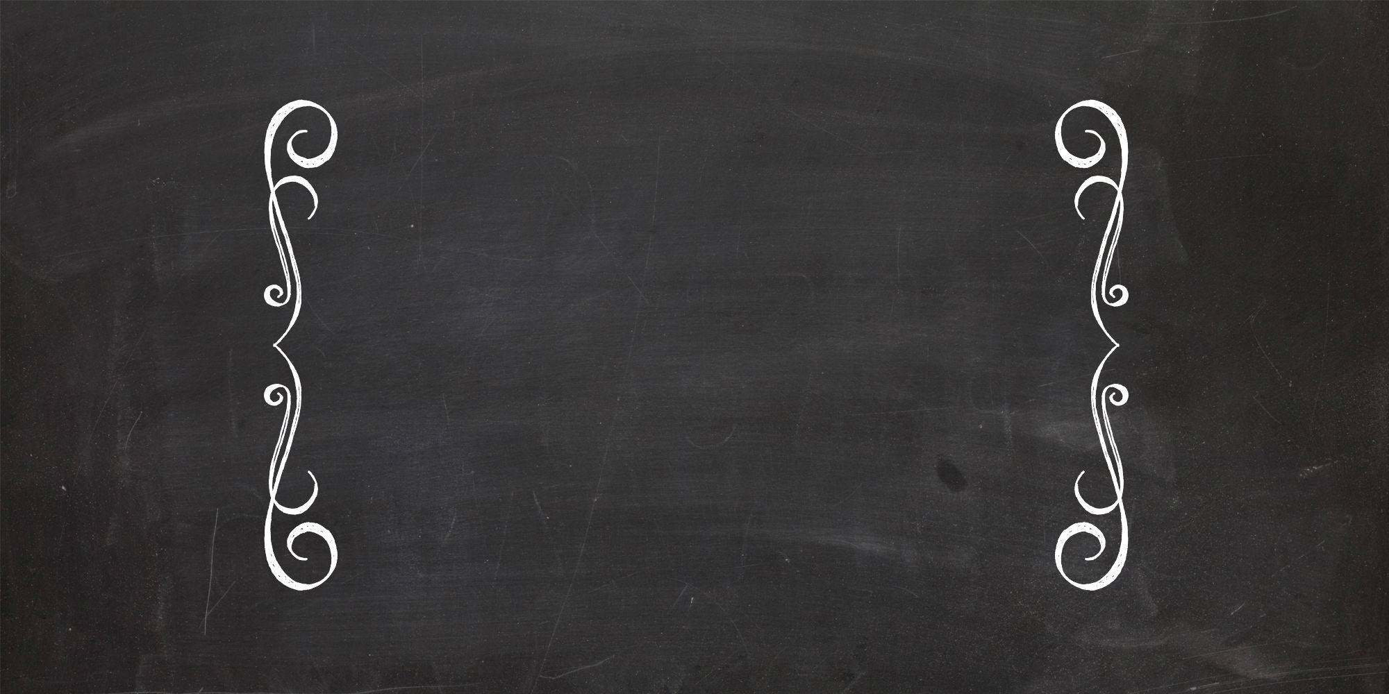 chalkboard, ornate frame, white ornate scroll designs, Full HD Desktop Wallpaper