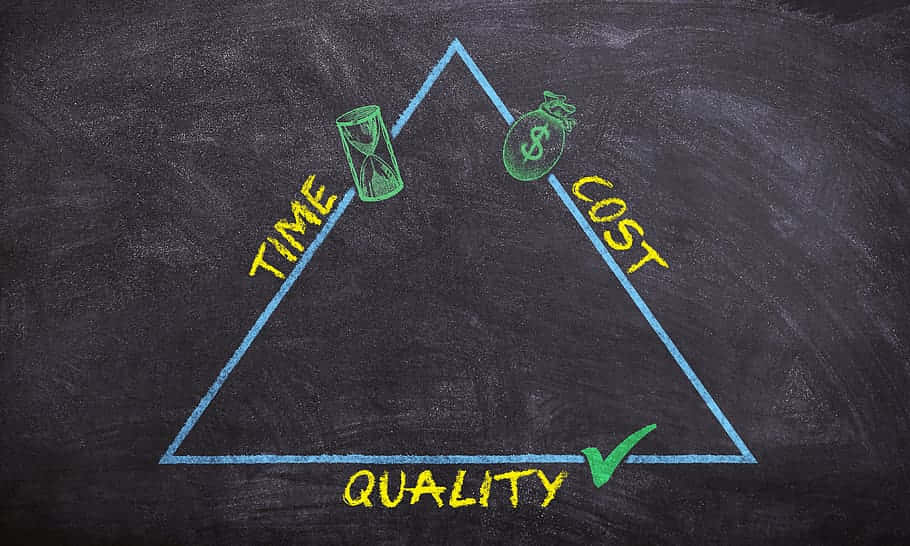 chalk-drawn triangle, blackboard, time, SD Desktop Wallpaper