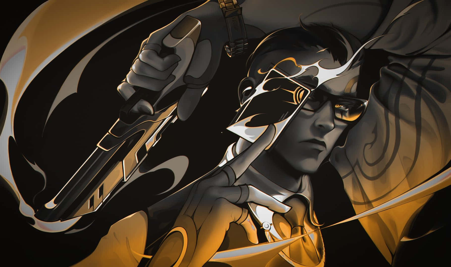 Chamber, Valorant, anime character, HD Desktop Wallpaper