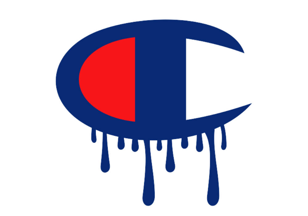 Champion logo, blue, red, SD Desktop Wallpaper