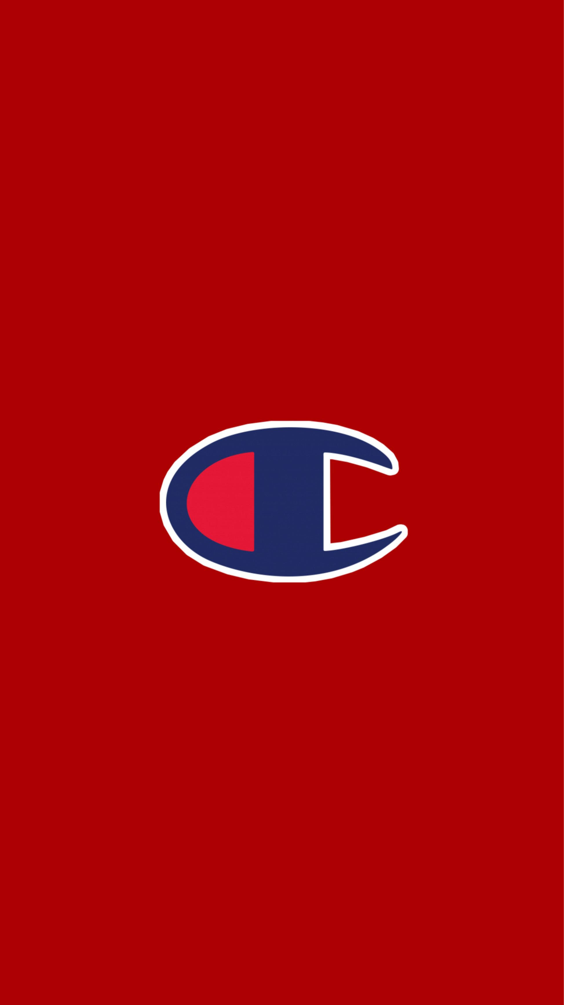 Champion, minimalist, red, 2K Phone Wallpaper