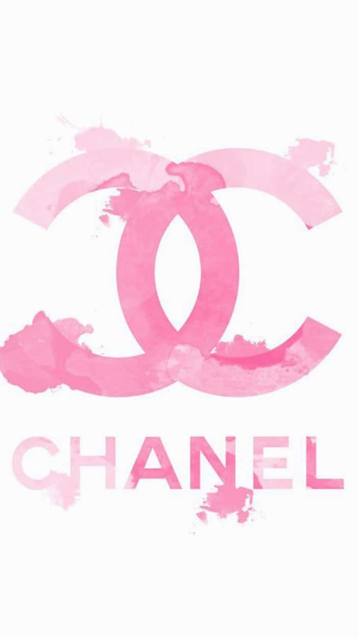 Chanel Girly, watercolor pink, Chanel logo, SD Phone Wallpaper