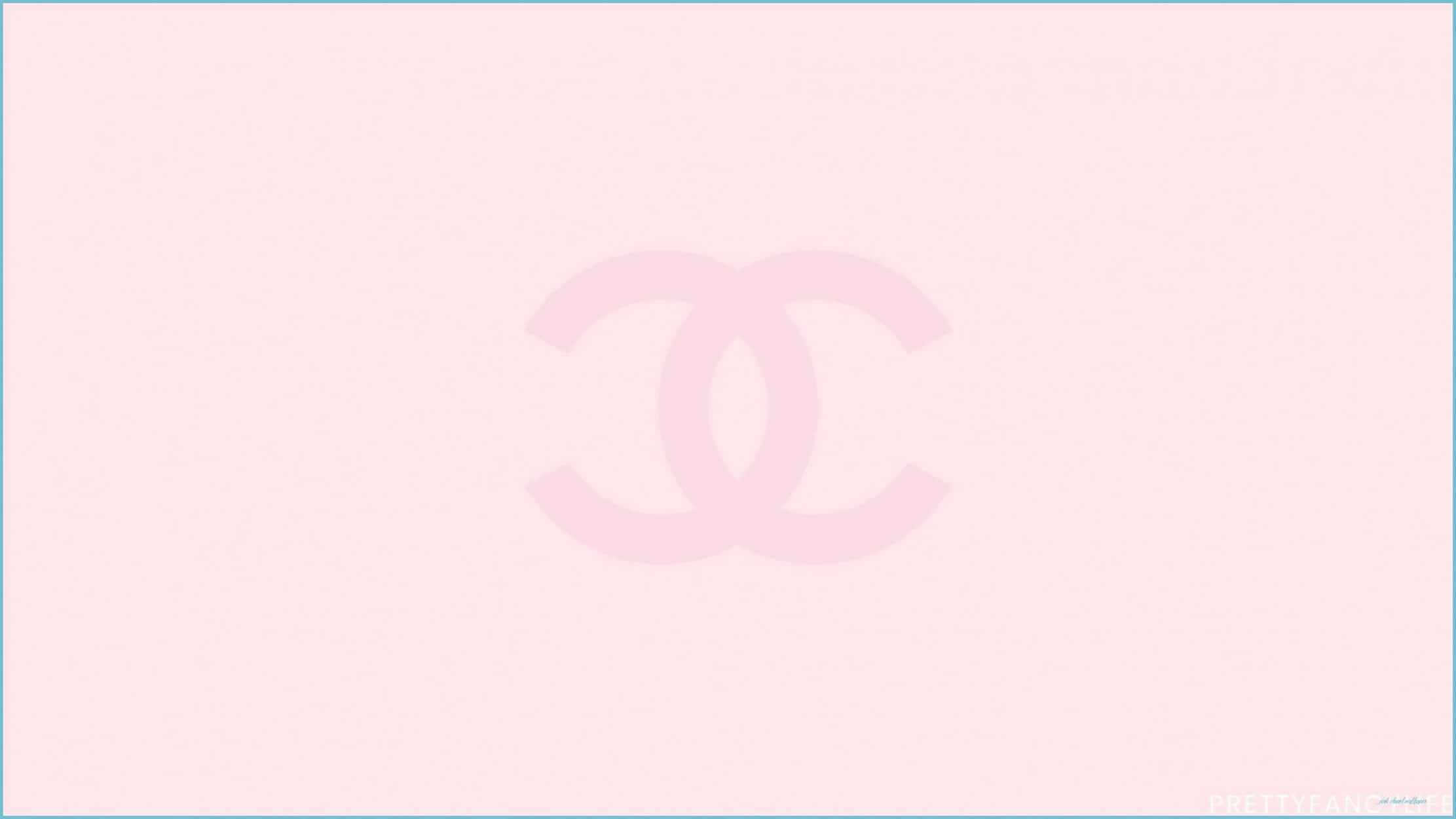 Chanel Girly, interlocking CC logo, pink background, Full HD Desktop Wallpaper