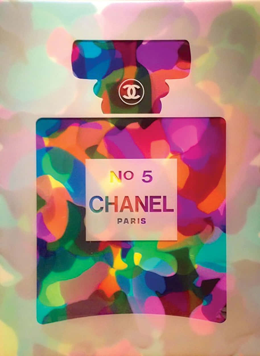 Chanel Girly, rainbow colors, abstract perfume bottle, SD Phone Wallpaper