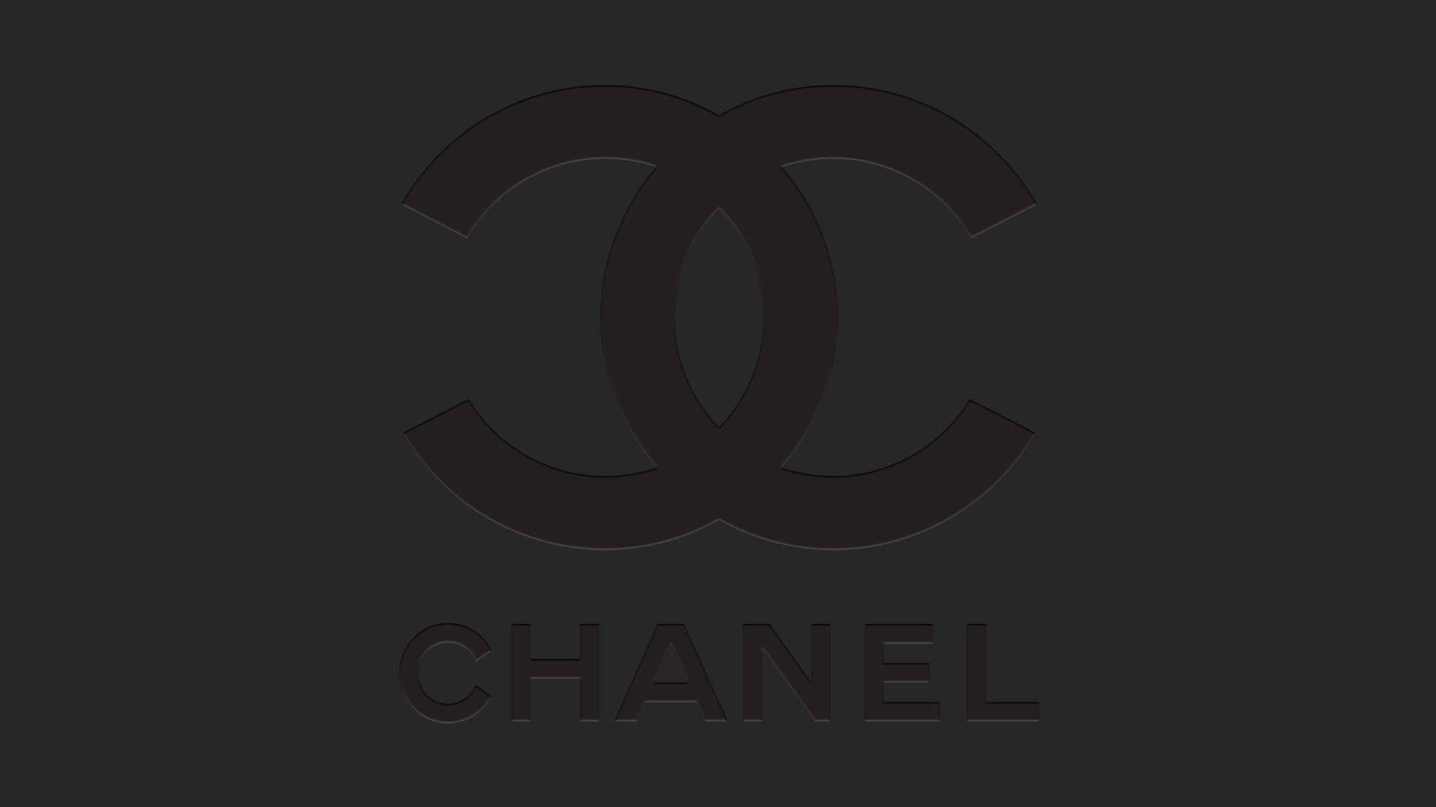 Chanel Logo, interlocking Cs, black, Full HD Desktop Wallpaper