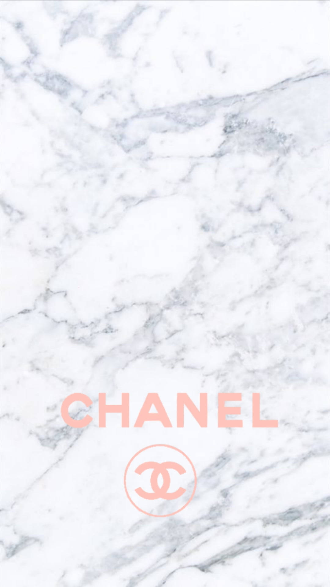 Chanel, marble pink aesthetic, white marble background, Full HD Phone Wallpaper