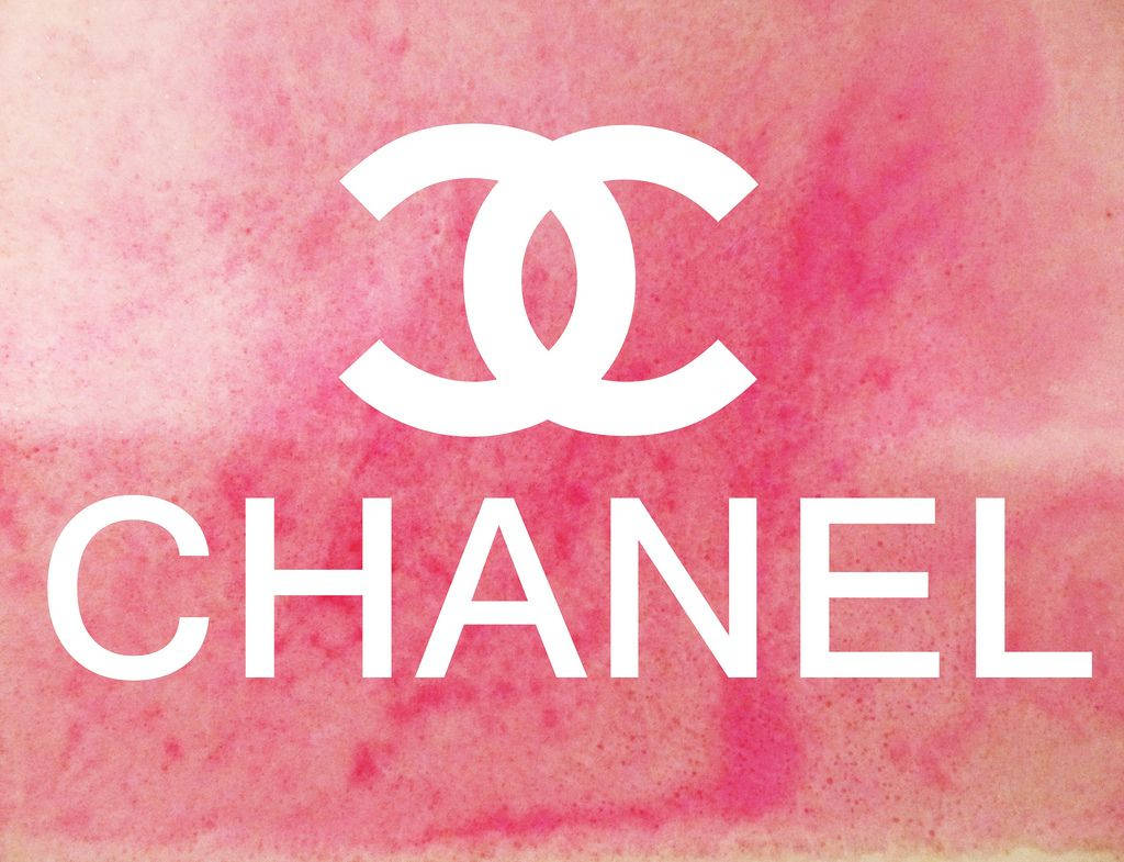 Chanel, pink chanel logo, white chanel logo, SD Desktop Wallpaper