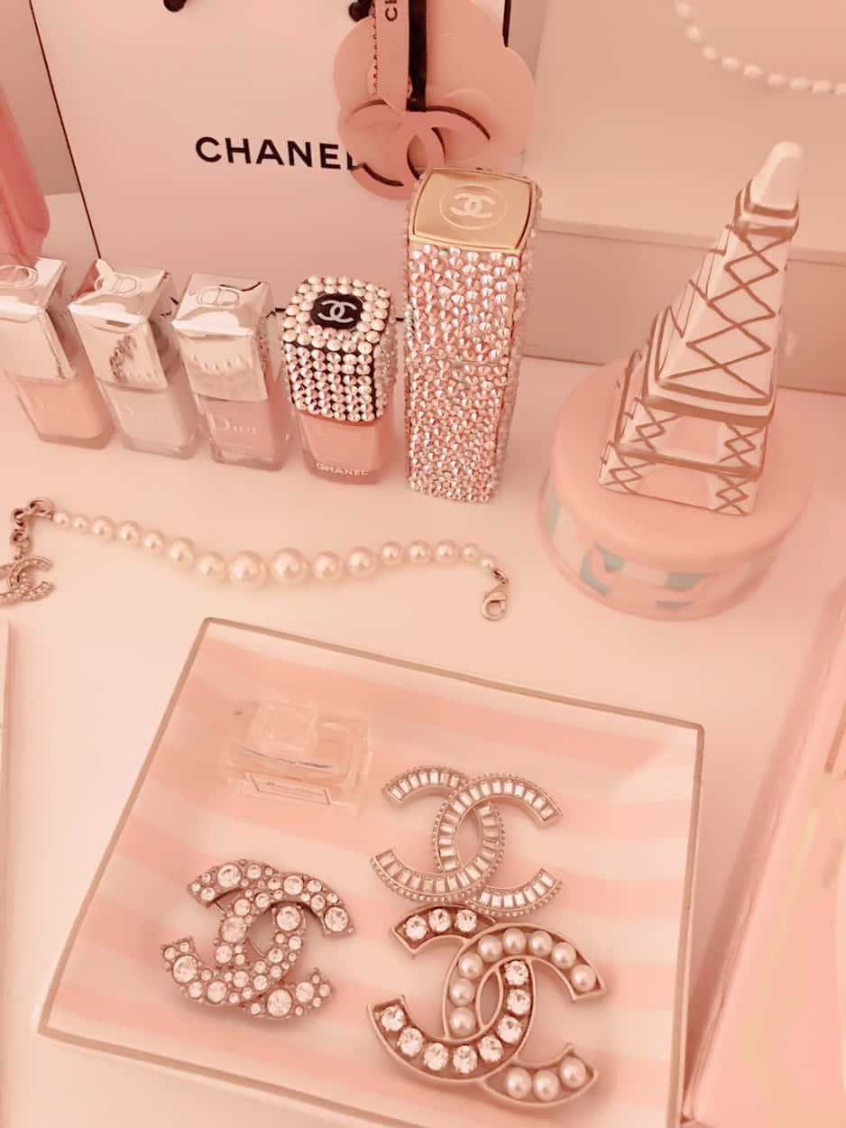 Chanel, Girly Kit, pink, SD Phone Wallpaper