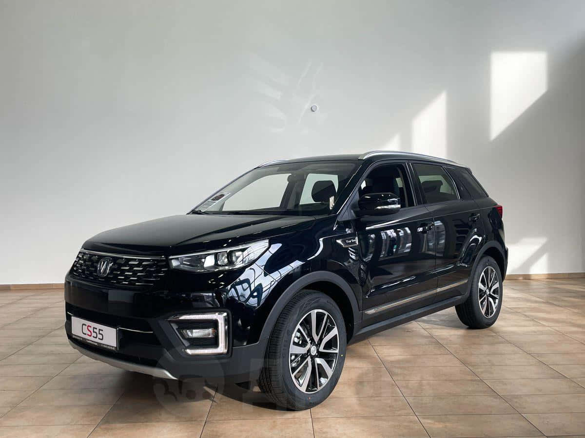Changan CS55, sleek black SUV, chrome accents, SD Desktop Wallpaper