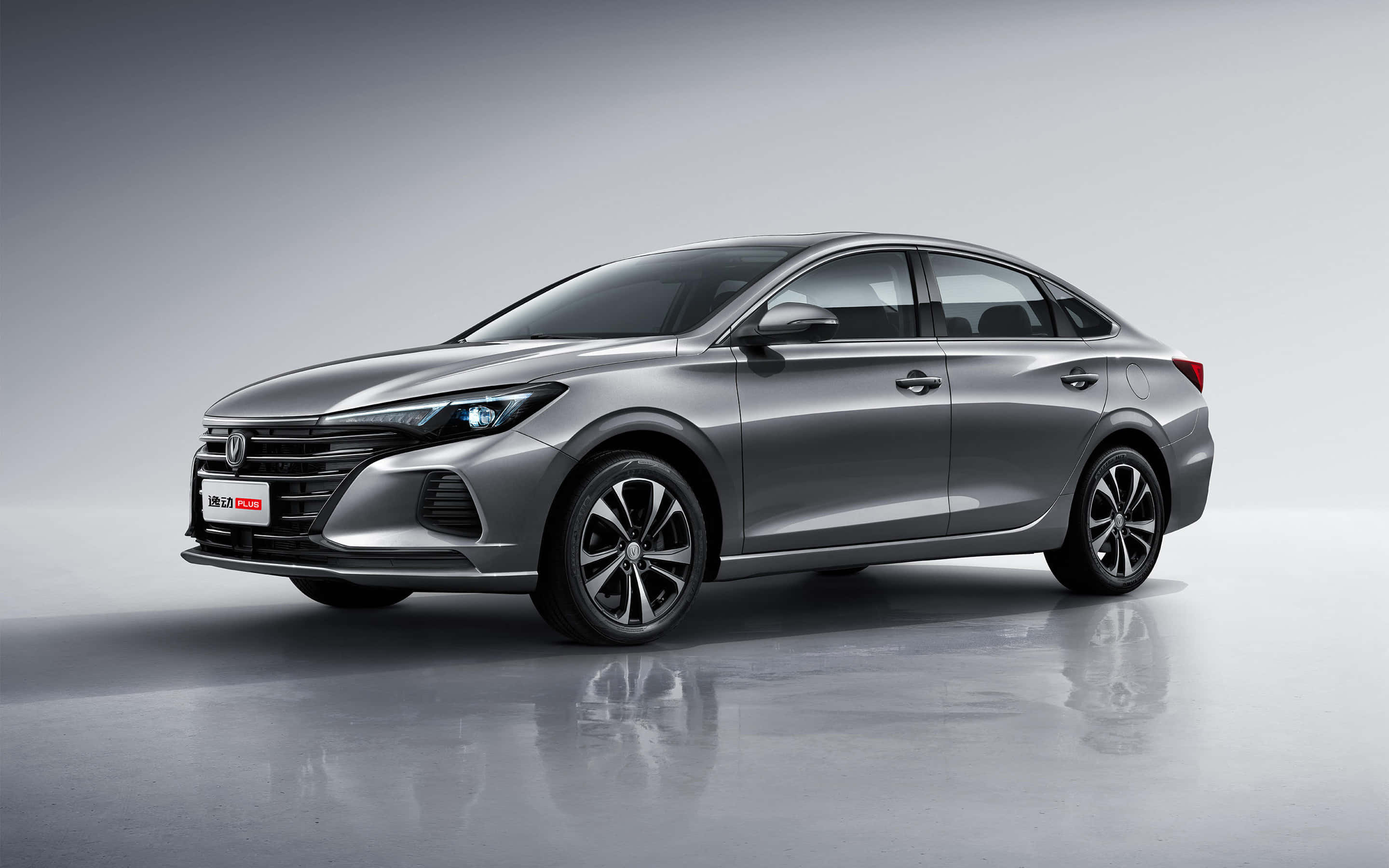 Changan Eado, sedan, silver, 2K Desktop Wallpaper