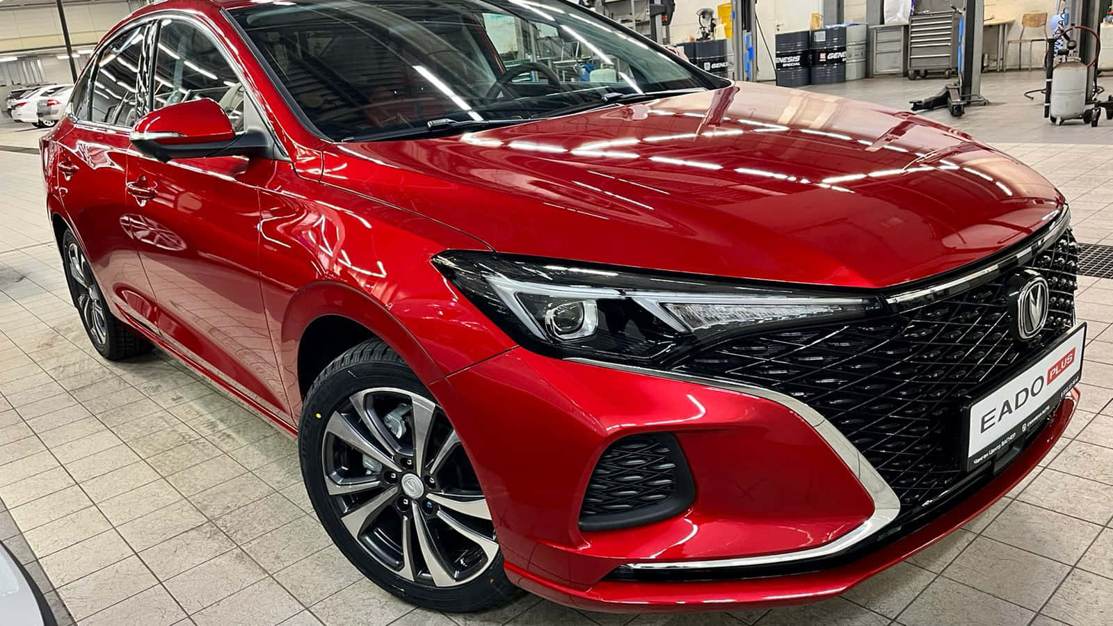 Changan Eado, red, sedan, HD Desktop Wallpaper